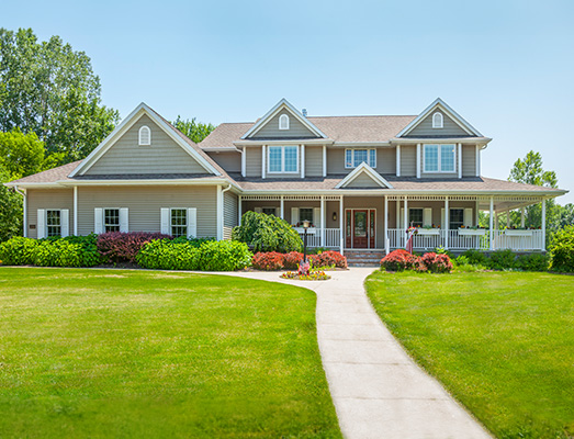 Idyllic Home With Covered Porch